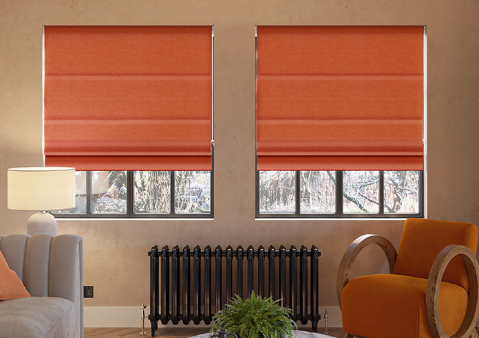 Carron, Tangerine - Roman Blind - Image 3